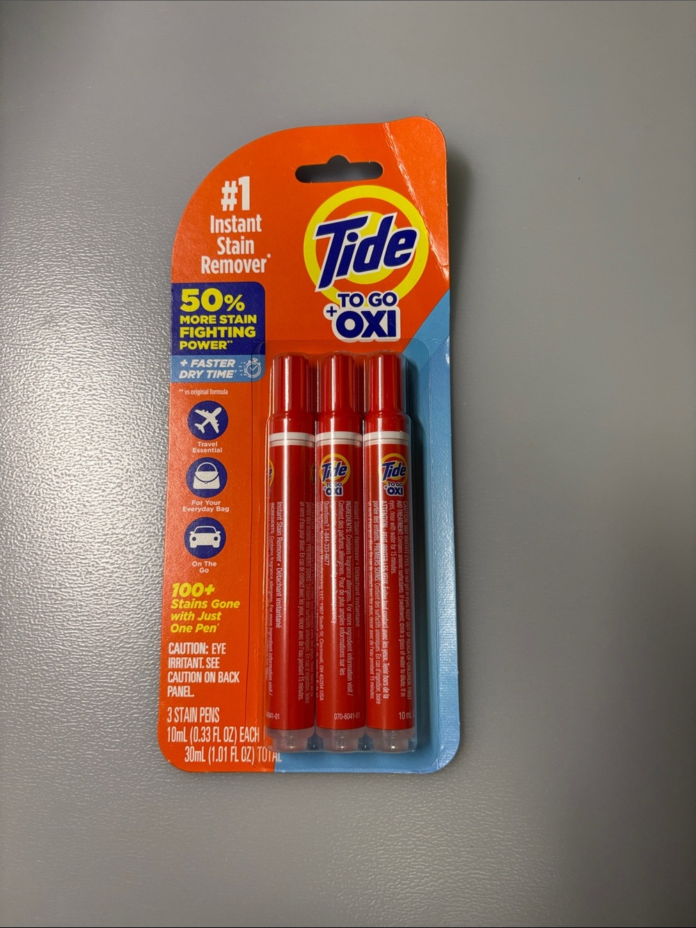 Tide To Go Oxi Instant Stain Remover Pens - Red (3 Pack)
